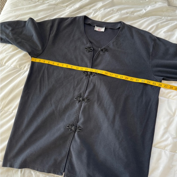 Vintage cotton Ginny 100% cotton cardigan large to XL - Picture 8 of 10